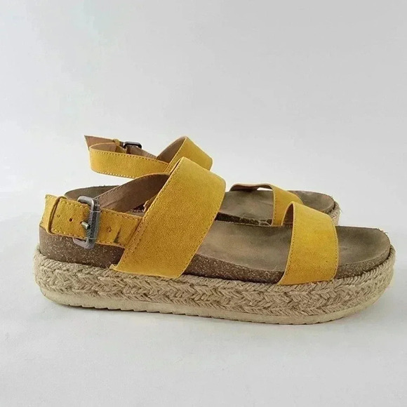 Sun Tan Platform Espadrille Strappy Sandals - 9 - Picture 3 of 8